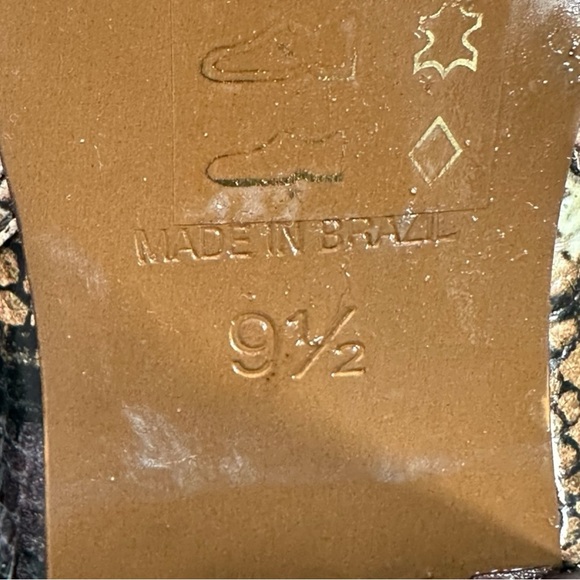 Madewell Snakeskin Leather Regan Booties Women's 9.5 Pull On Block Heel - Picture 11 of 12